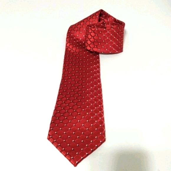 JONES NEW YORK RED WHITE BLUE 100% SILK NECK TIE - Picture 12 of 12